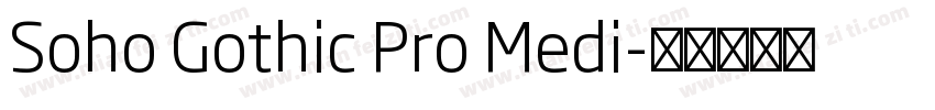 Soho Gothic Pro Medi字体转换